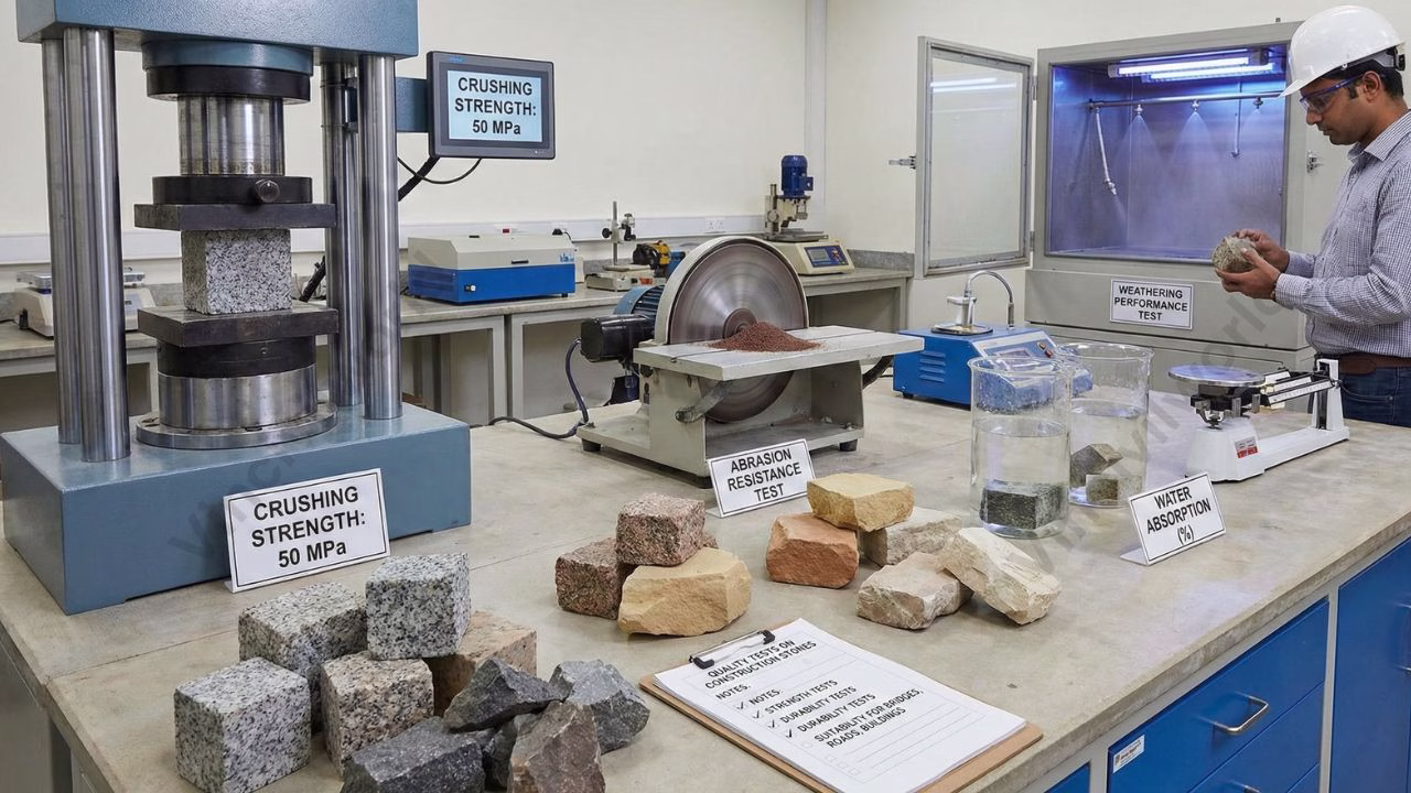 Quality test on stones ||Types and procedures