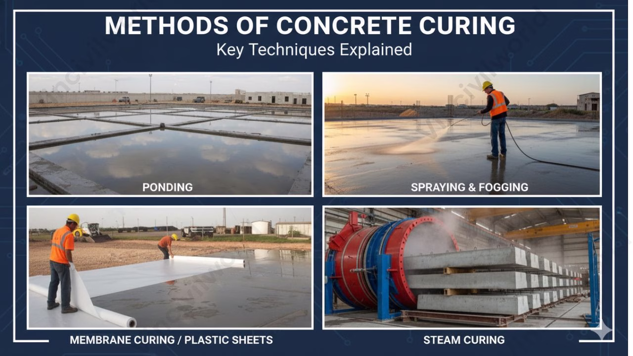 Methods of concrete curing – Key Techniques Explained