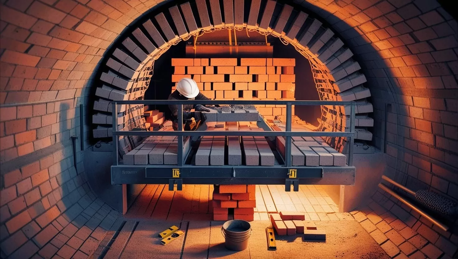 refractory brick lining